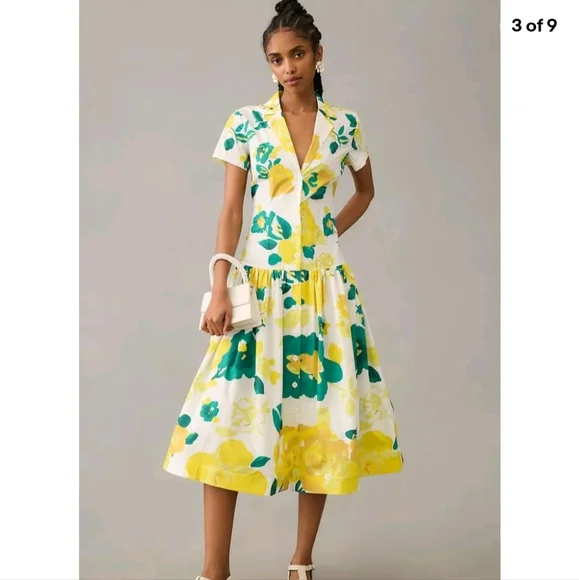 NWT Anthropologie Plenty By Tracy Reese Flounce Cottagecore Feminine Garden Girl - Picture 2 of 14